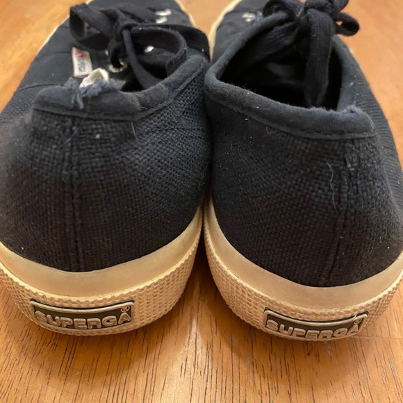 Superga navy & white canvas sneakers EU 40 US 9 - Picture 7 of 11